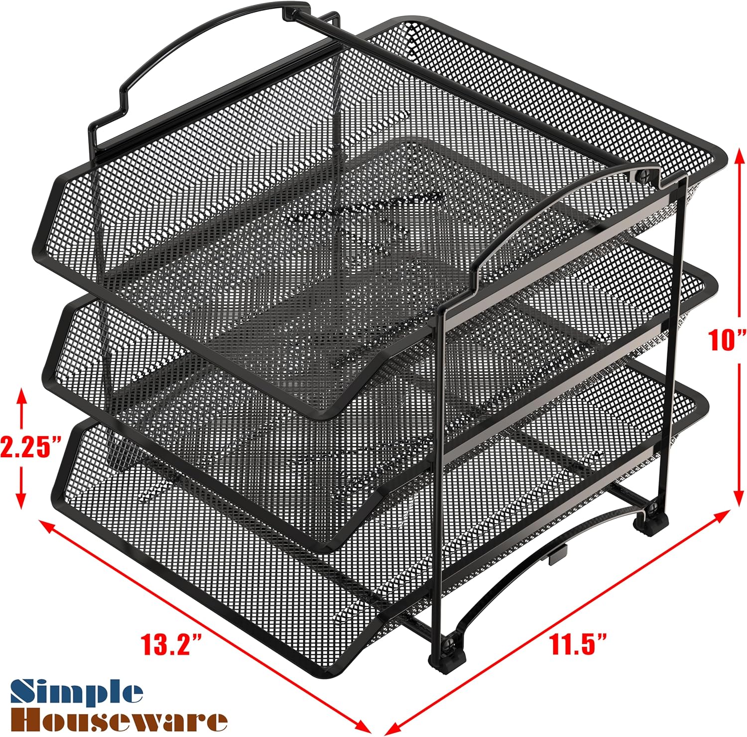 Simple Houseware 3-Tier Stackable and Sliding Desktop Document Letter Tray Organizer, Black 3 916R0Nr6LAL. AC SL1500 - northernschoolofshiatsu.co.uk