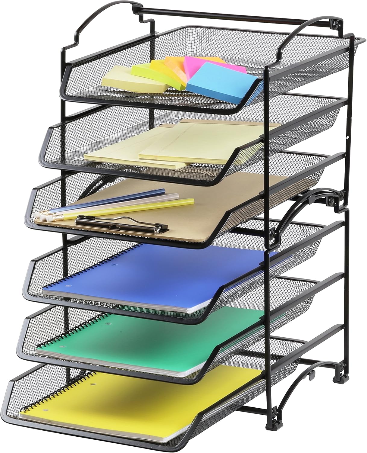 Simple Houseware 3-Tier Stackable and Sliding Desktop Document Letter Tray Organizer, Black 5 9195UZtBcLL. AC SL1500 - northernschoolofshiatsu.co.uk