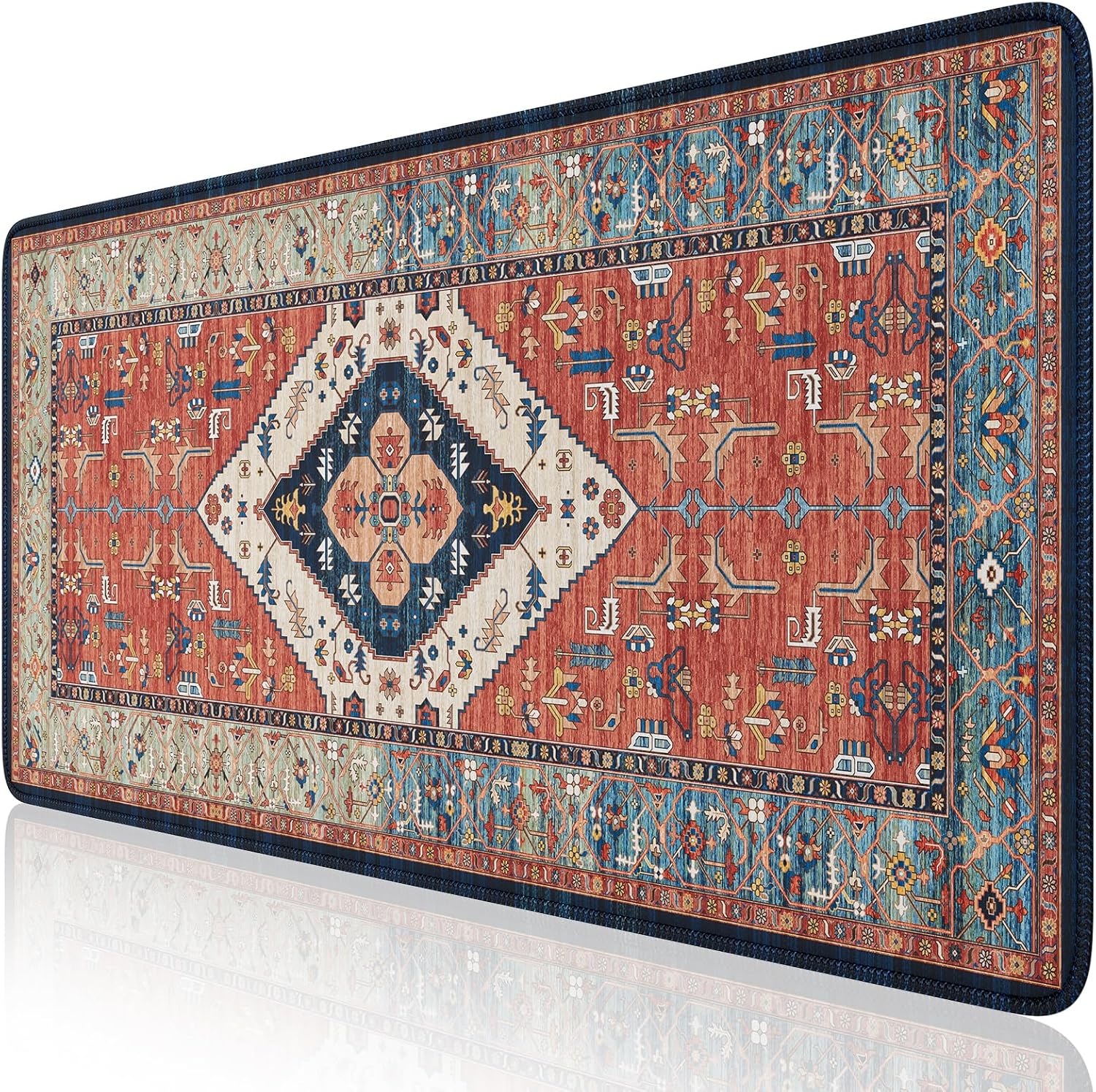 iCasso Rug Desk Mat Retro,Extra Large Desk Pad Non Slip,XXL Keyboard Mat for Home,Long Extended Gaming Mouse Pad with Stitched Edges,Desk Cover Mat for Office Decor(35.4×15.7 Inches) 1 91A9NuZHnJL. AC SL1500 - northernschoolofshiatsu.co.uk