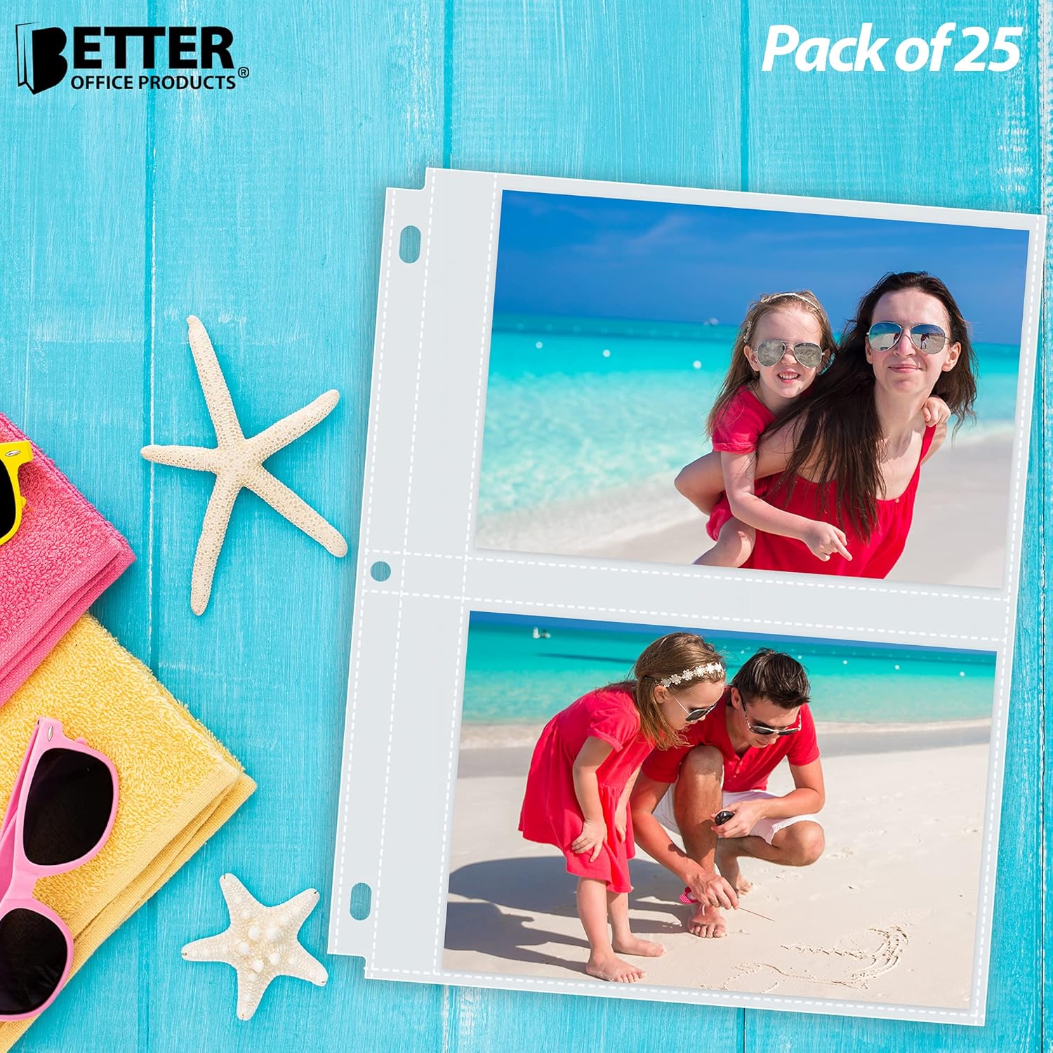 Better Office Products Album Refill Sheets, 5 x 7 Inch, Heavyweight, Diamond Clear 3 Ring Binder Page Refills, 100 Total Photos, Each 2-Pocket Sheet Holds Up to 4 Photos (25 Pack) 2 91Ak12U21hS. AC SL1500 - northernschoolofshiatsu.co.uk