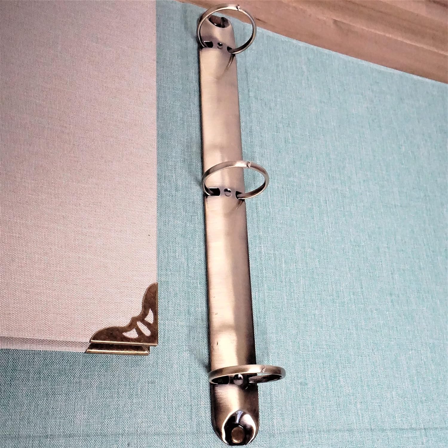 Fernweh4u Premier Bookcloth 3 Ring Binder 10.25" X 11.5 (2 Pack) - Cream Tan and Aqua Blue Colors - Perfect for Classroom and Business Work and Organization 3 91OX3fNJRpL. AC SL1500 - northernschoolofshiatsu.co.uk