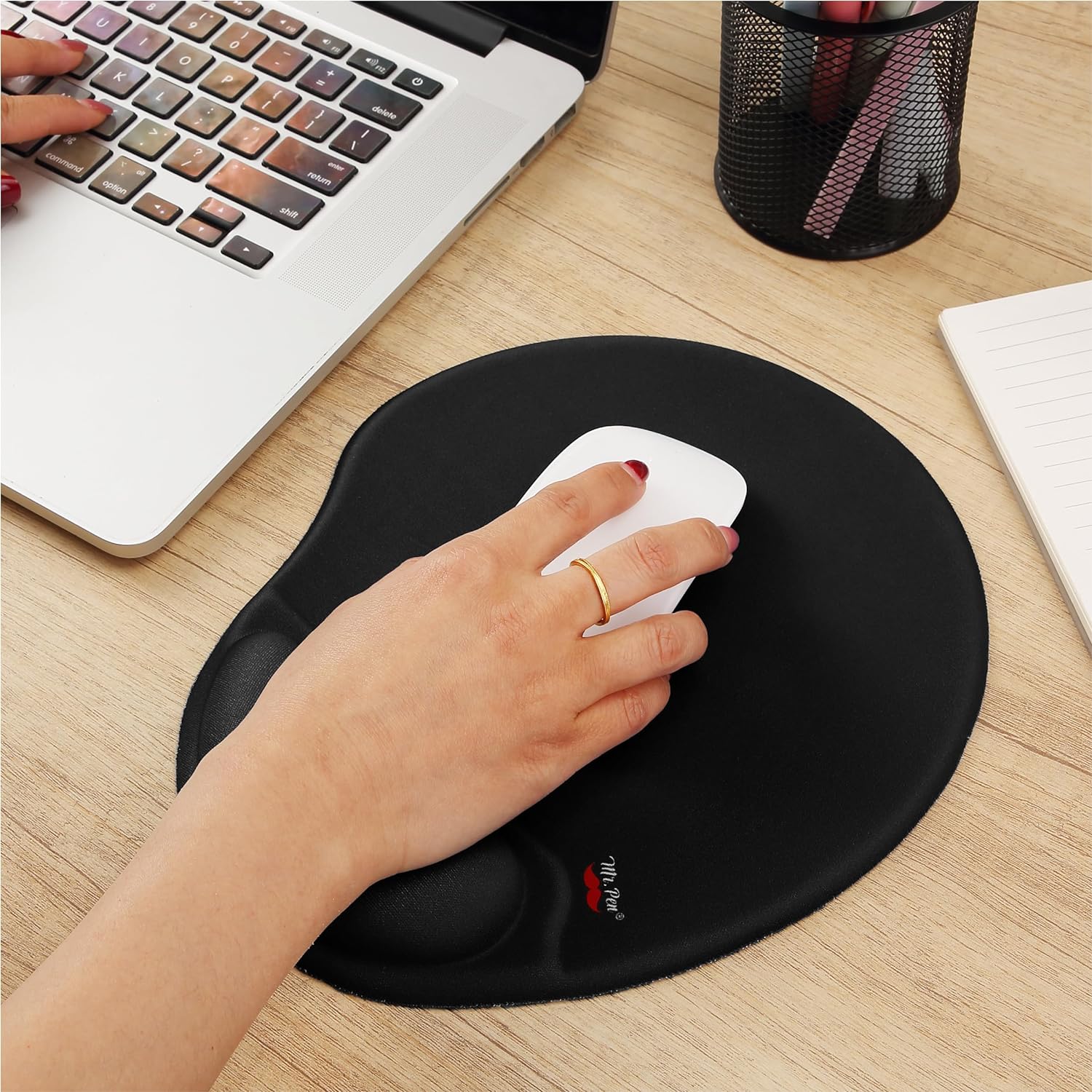Mr. Pen- Mouse Pad with Wrist Support, Ergonomic Pad, Gel Gaming Support 7 91P+E8BR0lL. AC SL1500 - northernschoolofshiatsu.co.uk