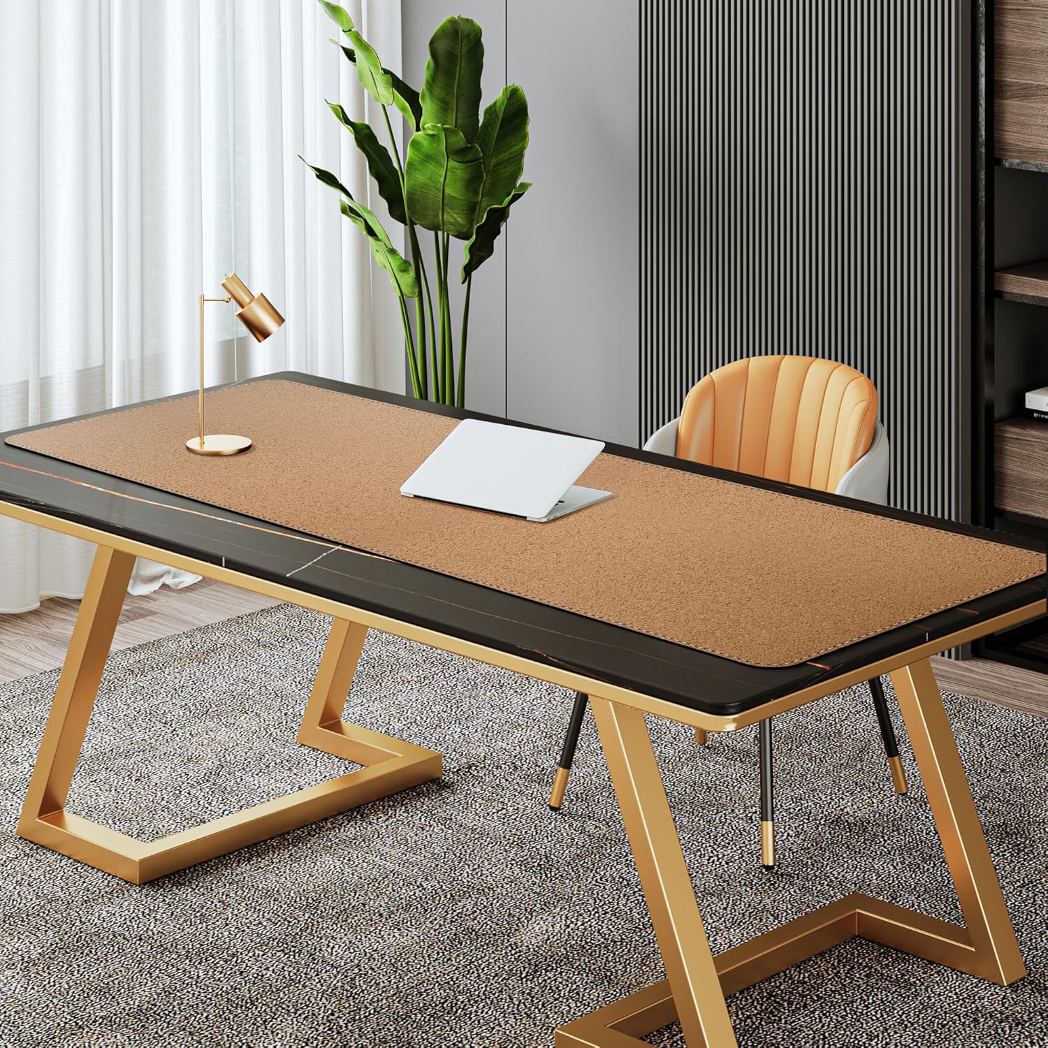Mydours Cork & PU Leather Desk Mat, 40" x 20" Large Gaming Mouse Pad XL, Dual-Sided Portable Desk Pad Blotter, Keyboard Computer Desktop Protector for Gift Office Home (Brown) 23 91PiSNyU9NL. AC SL1500 - northernschoolofshiatsu.co.uk