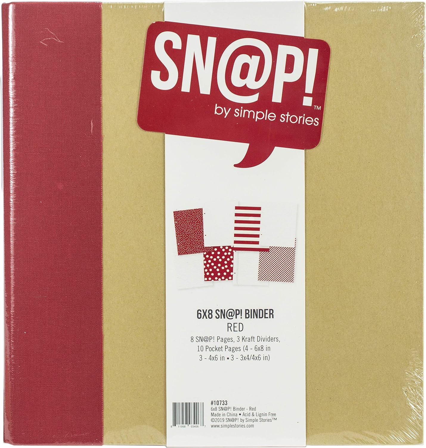 Simple Stories Sn@p! Binder 6"X8" - Red 1 91TSOHeIC8L. AC SL1500 - northernschoolofshiatsu.co.uk