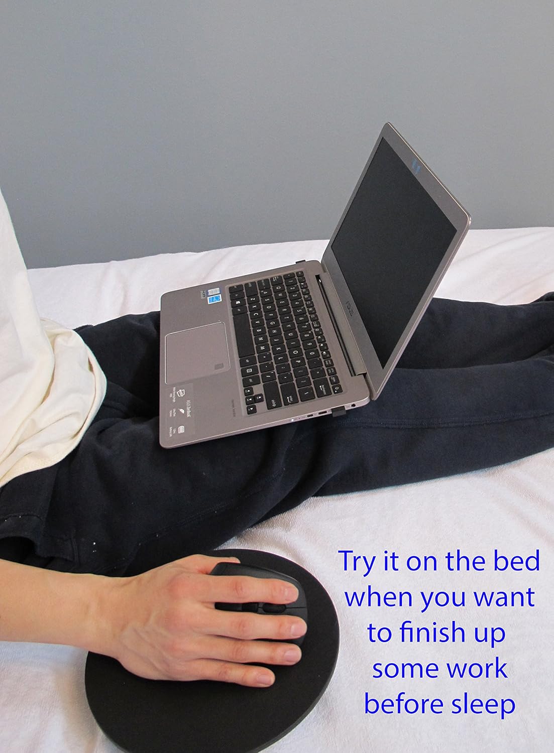 MOJO Beanbag Ergonomic Mousepad - Comfortable Mouse Pad for Sofa, Bed, Lap, Couch, and Anywhere Else (Black Leather) 4 91TmfJARqDL. AC SL1500 - northernschoolofshiatsu.co.uk