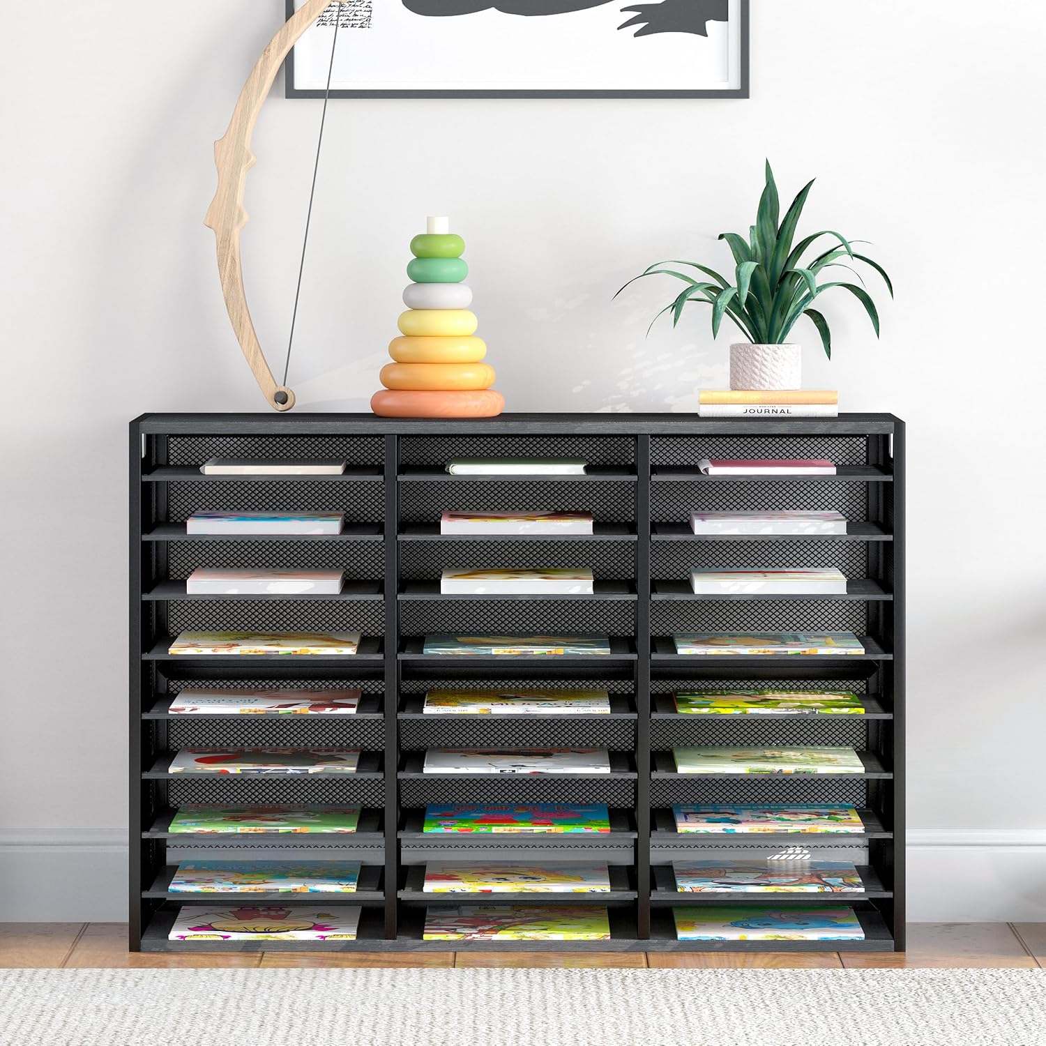 Letter Size Paper Organizer, Metal Literature Organizer, Sturdy Mail Storage Organizer, Desktop Organizer for Storage, Magazine Organizer Keep Desktop Clean, 12 Compartments, Black 4 91VOB0QjFhL. AC SL1500 - northernschoolofshiatsu.co.uk