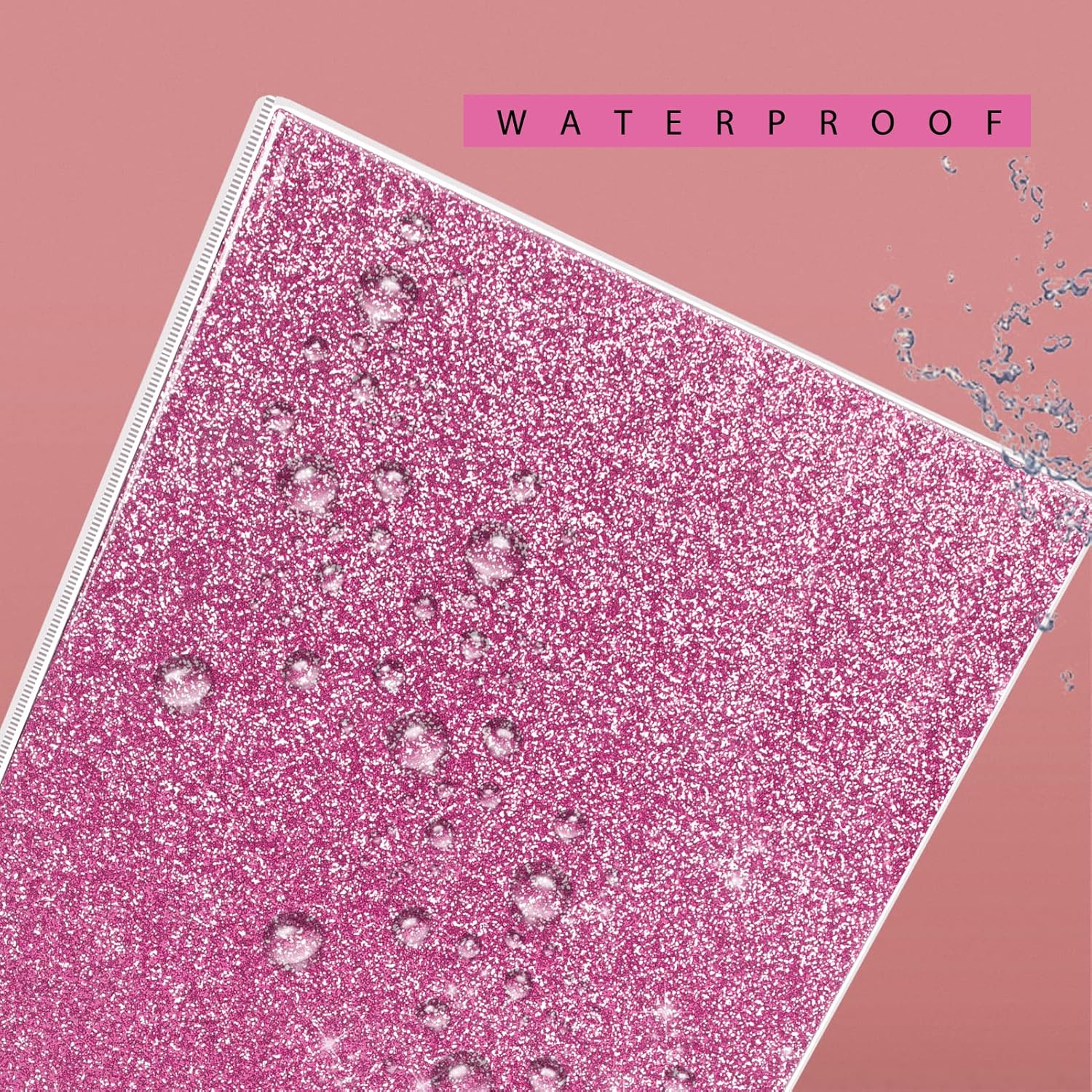 NatureTouch 3 Ring Binder, Glitter 1 Inch Organizer (10.5'' x 11.5'') Holds 8.5'' x 11''Letter Size 300 Pages, Waterproof Durable View Binder, 1 Pack, Pink 3 91Vs2CJH1EL. AC SL1500 - northernschoolofshiatsu.co.uk