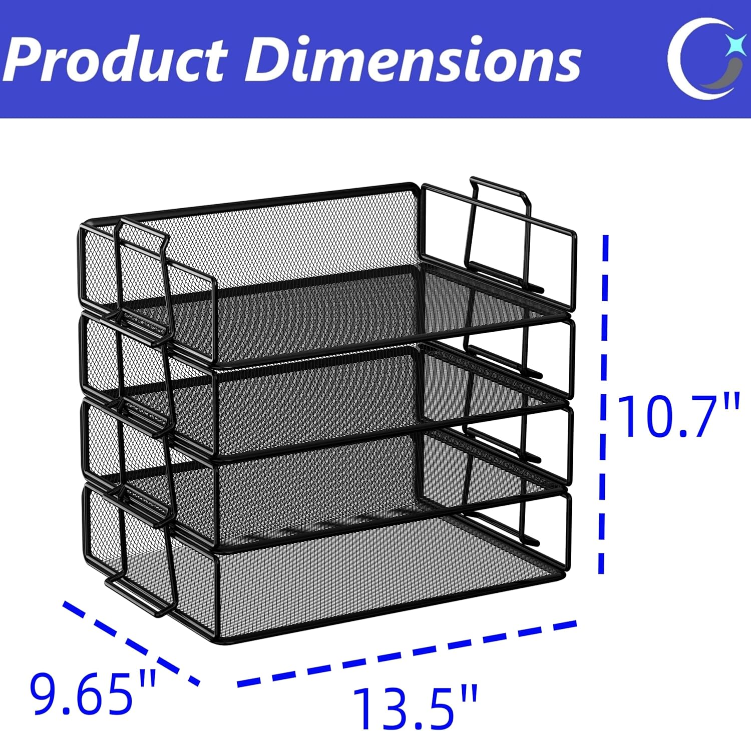 Stackable Letter Tray Paper Holder Desk Organizer for Home Office School, Black (4 Tier) 2 91Y9Pfqu5VL. AC SL1500 - northernschoolofshiatsu.co.uk
