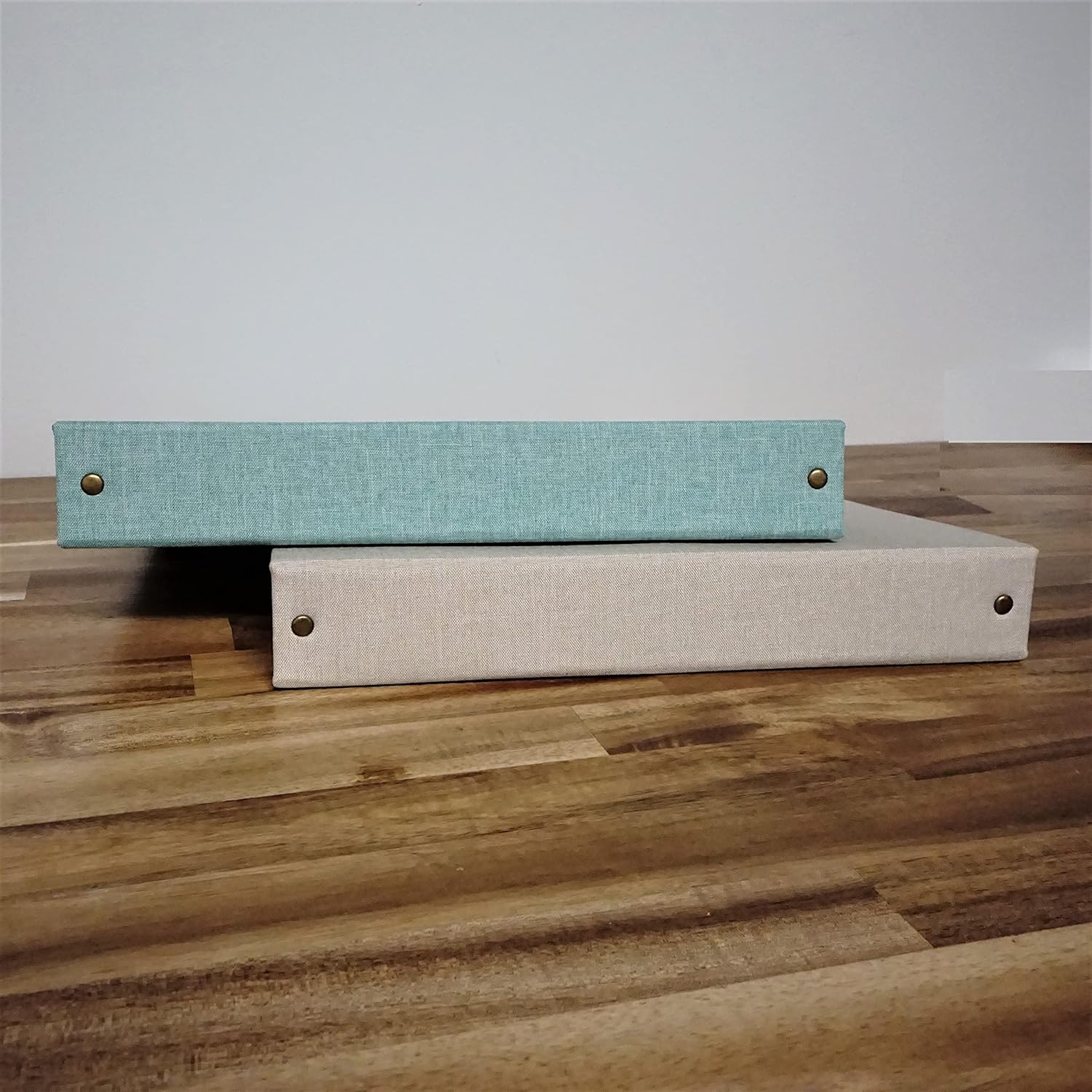 Fernweh4u Premier Bookcloth 3 Ring Binder 10.25" X 11.5 (2 Pack) - Cream Tan and Aqua Blue Colors - Perfect for Classroom and Business Work and Organization 2 91Z PX k7eL. AC SL1500 - northernschoolofshiatsu.co.uk