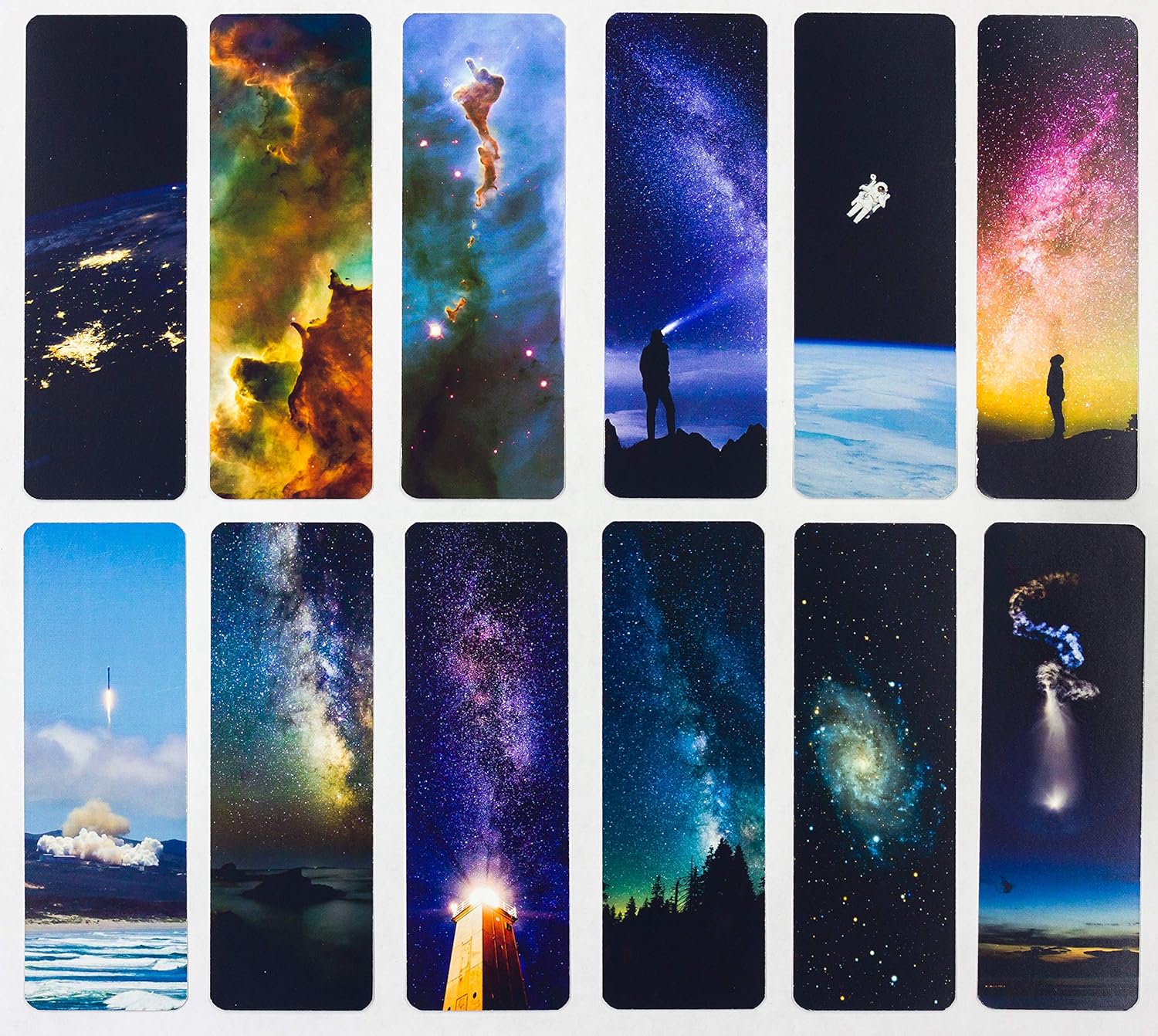 Livin Harmony || Cool Cosmic Space Bookmarks (12 - Set) || Stellar Gift for Kids and Everyone! || Made in USA! 2 91cg9ebg22L. AC SL1500 - northernschoolofshiatsu.co.uk