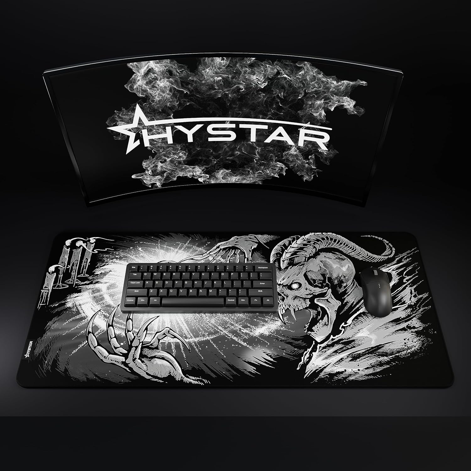 Hystar® Extended Gaming Mouse Pad | XXL 36" x 16" | 5mm Thick, Waterproof Surface, Smooth Polyester Fabric, and Natural Rubber Base | Goety 6 91g3WTb9DwL. AC SL1500 - northernschoolofshiatsu.co.uk