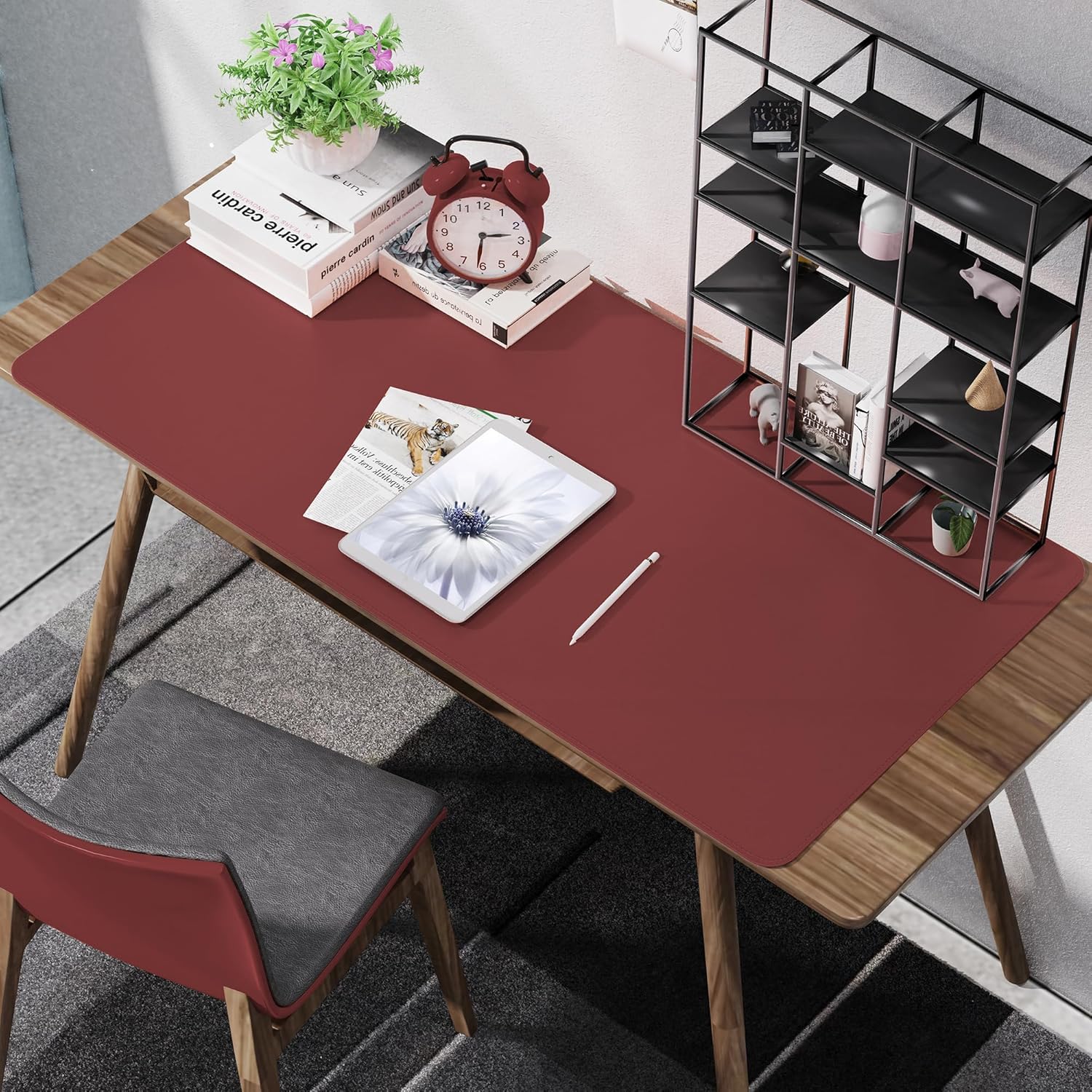 Large Desk Mat 47.2" x 17" Leather Desk Pad Protector with Natural Cork & PU Leather, Non-Slip Office Desk Mat, Large Mouse Pad, Waterproof Desk Blotter pad for Office&Home(Black) 15 91gRaO 1asL. AC SL1500 - northernschoolofshiatsu.co.uk