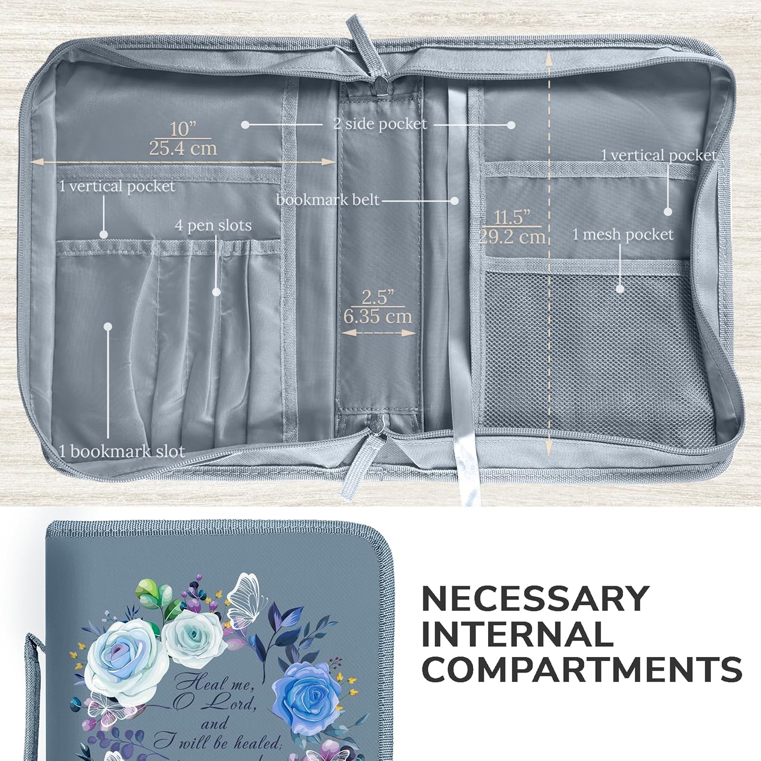 DEHITE Bible Cover Case for Women – Bible Carrying Bags Medium & Large Sizes – Pen Slots – Premium Fabric 55 91i1p06GGSL. AC SL1500 - northernschoolofshiatsu.co.uk