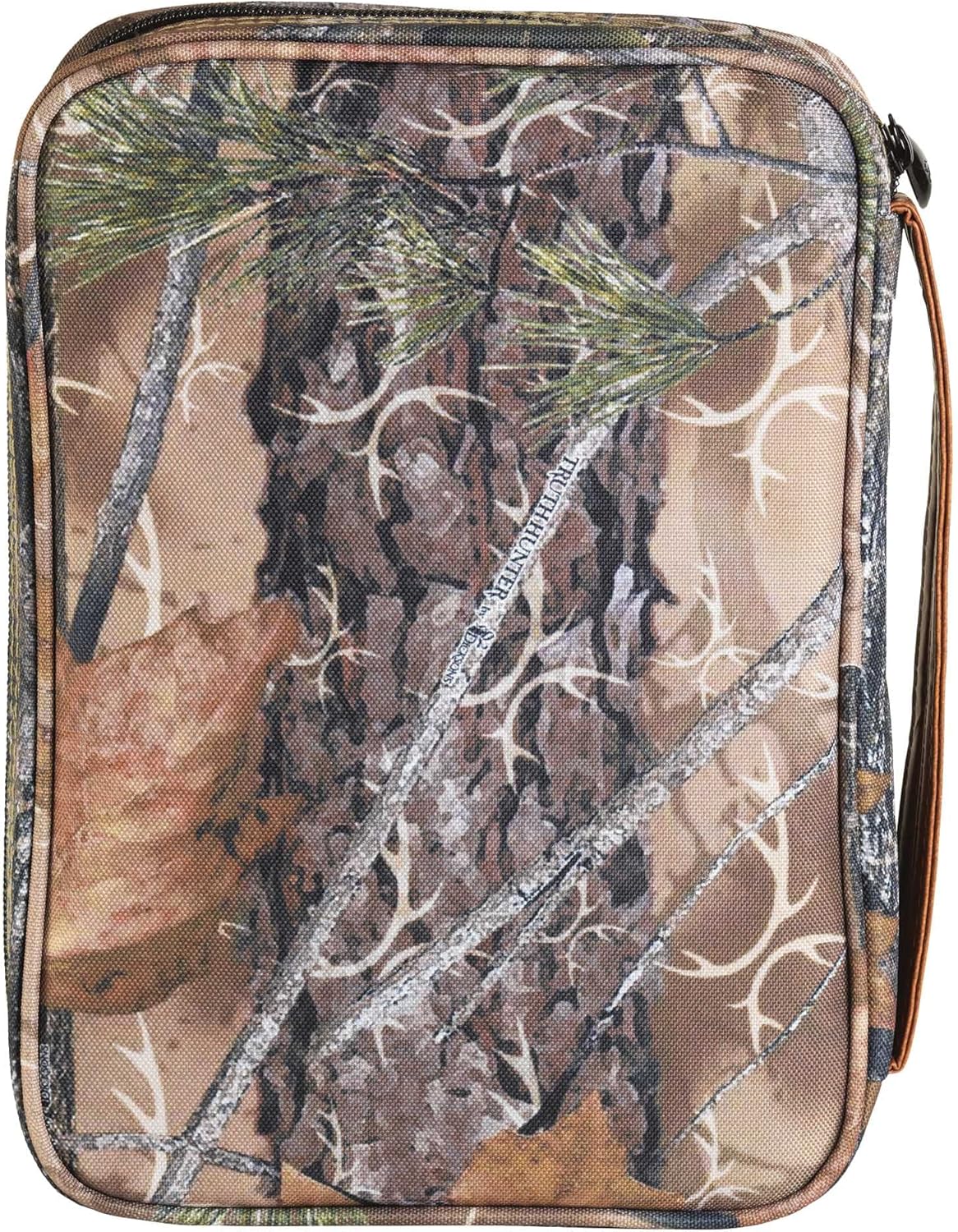 Dicksons Camo Hunters Prayer Brown Large Canvas Zippered Bible Cover with Handle 2 - northernschoolofshiatsu.co.uk