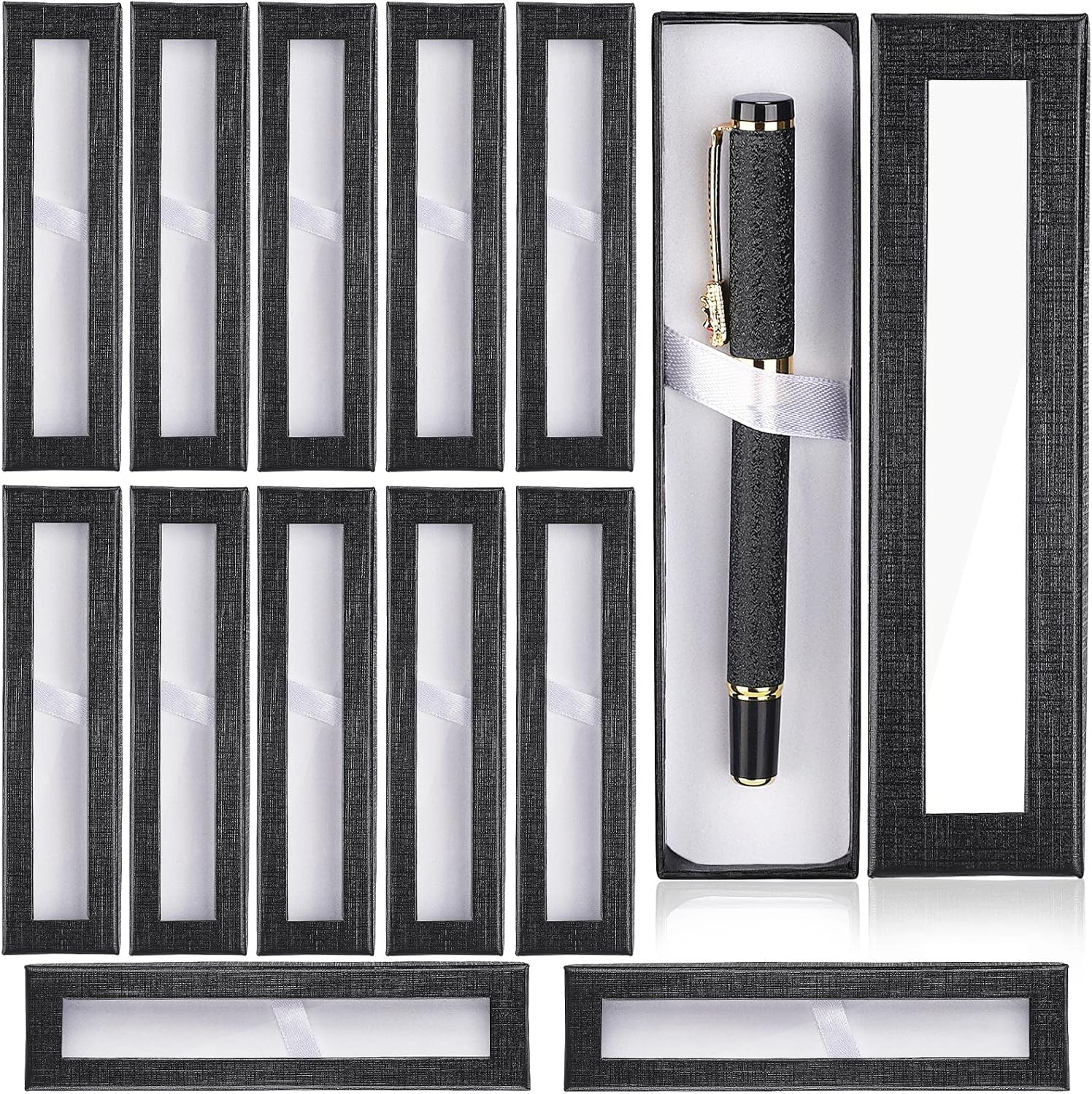 Udefineit 12PCS Empty Pen Gift Boxes, Black Cardboard, School, Father's Day, Valentine's Day, 12 Count (Pack of 1), Gift Ideas 1 91szwBLR0+L. AC SL1500 - northernschoolofshiatsu.co.uk