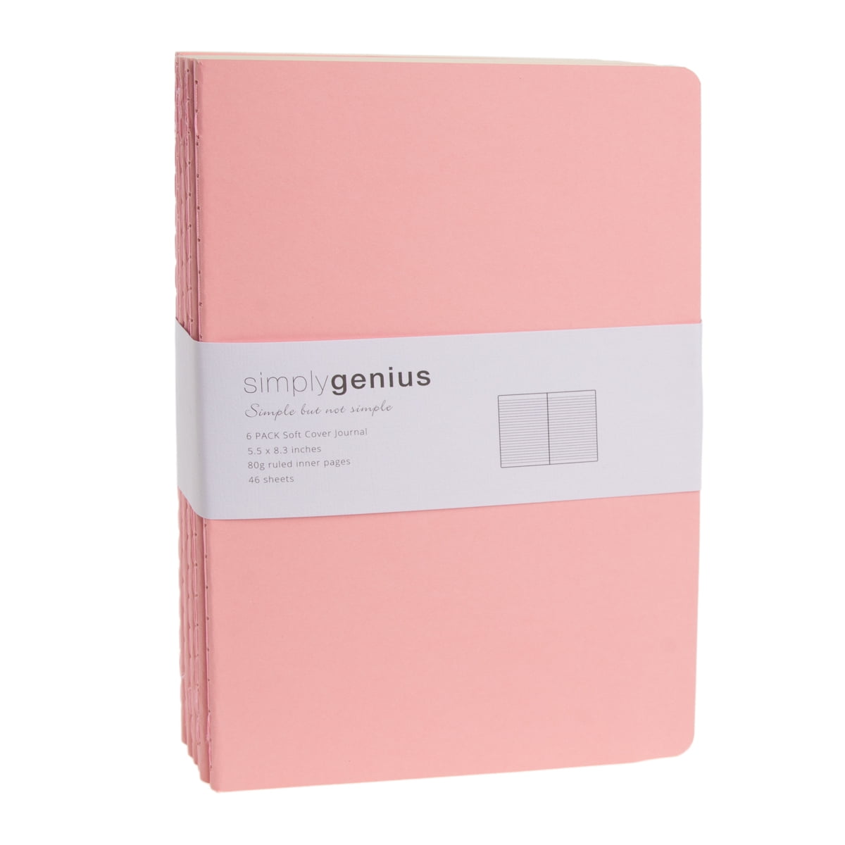 Simply Genius (30pk) A5 Soft Cover Journal Notebook, 5.5x8.3, Pink 6 4b9f3674 390a 4f1d a0c0 33fc5f088cc7 1.c959d2ebc51c92f5372c91620c707bd4 - northernschoolofshiatsu.co.uk