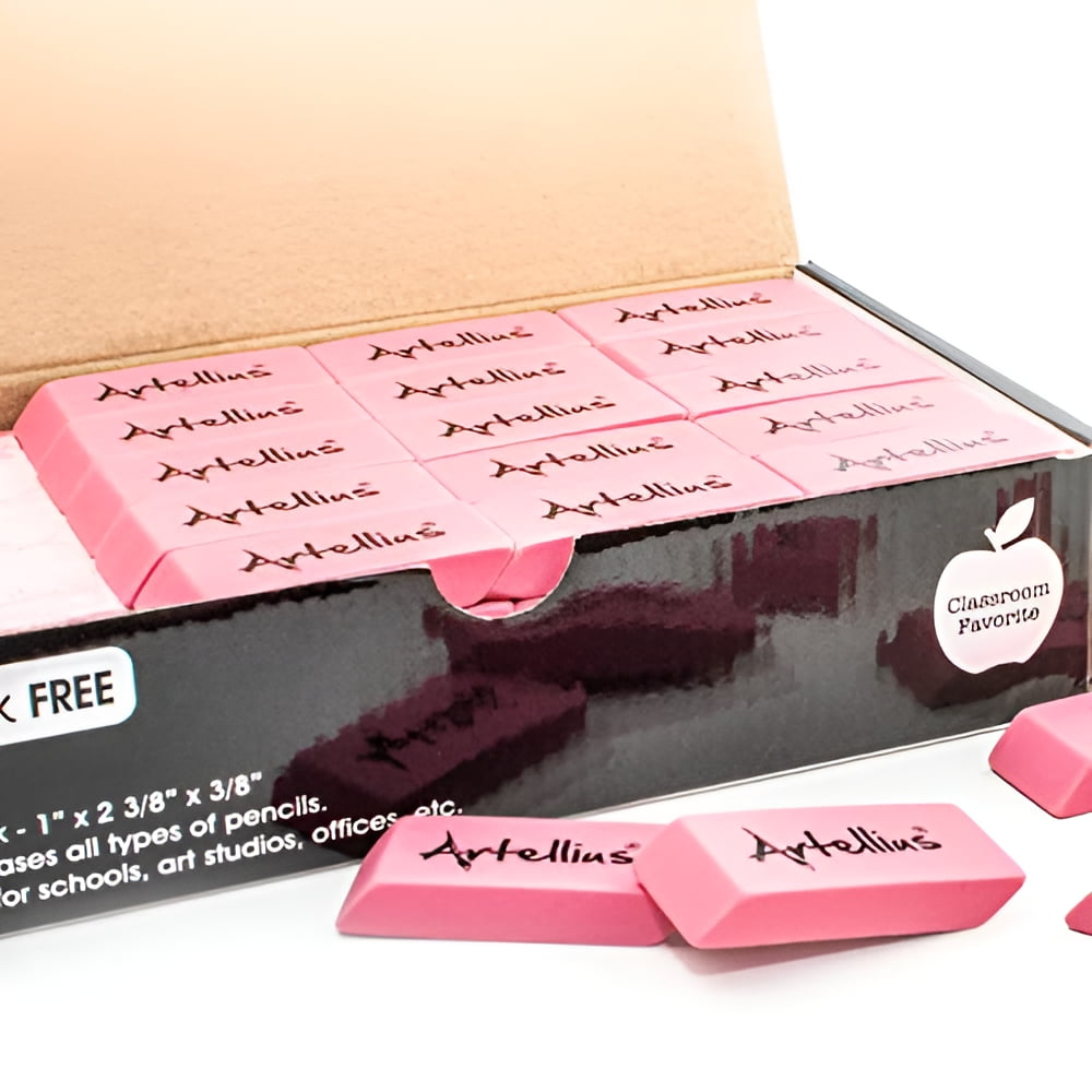 Artellius Large Pencil Erasers Bulk, Soft Pink, 100 Pack 4 a0705581 564f 42e3 935a eeca3ddba988.9eedc28f1c73b039a1d6ffe5e01ad542 - northernschoolofshiatsu.co.uk