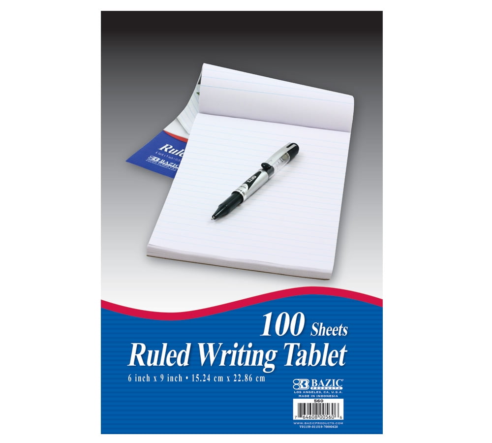 BAZIC Writing Pad 100 Sheets 6" X 9", Memo Writing Notebook, 1-Pack 1 BAZIC Writing Pad 100 Sheets 6 X 9 Memo Writing Notebook 48 Pack da3659cf dfab 4f32 859a e0697b540187.48a7f00fe12681601c5d79b8e2ec4df0 - northernschoolofshiatsu.co.uk